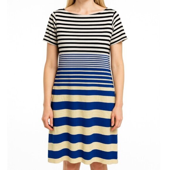 Uniqlo x Marni Striped Boat Neck Women's T-Shirt Dress Size M - Picture 2 of 10